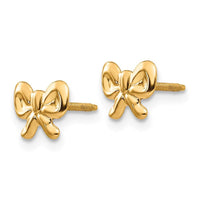 Madi K Kid's 14k Bows Screwback Earrings ,