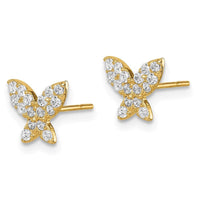 Madi K Kid's 14k Butterfly CZ Post Earrings ,