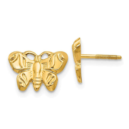 Madi K Kid's 14k Butterfly Earrings ,