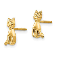 Madi K Kid's 14k Cat Earrings ,