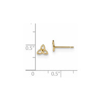 Madi K Kid's 14k Celtic Knot Post Earrings ,