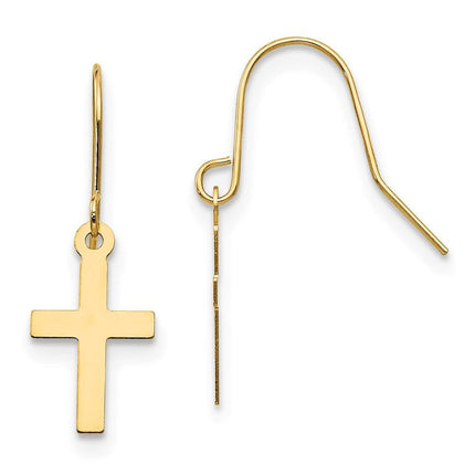 Madi K Kid's 14k Cross Dangle Earrings ,