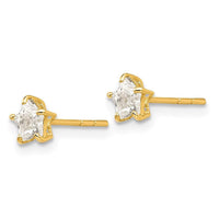 Madi K Kid's 14k CZ 4mm Star Post Earrings ,