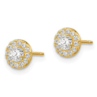 Madi K Kid's 14k CZ CirclePost Earrings ,