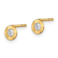 Madi K Kid's 14K  CZ Post Earrings ,