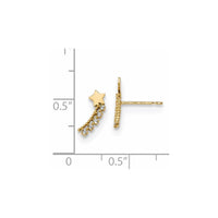 Madi K Kid's 14k CZ Shooting Star Post Earrings ,