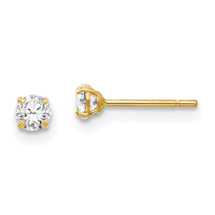 Madi K Kid's 14k CZ Stud Post Earrings ,