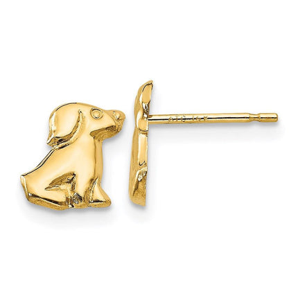 Madi K Kid's 14k Dog Post Earrings ,