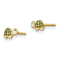 Madi K Kid's 14k Enamel Turtle Post Earrings ,