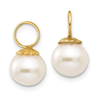 Madi K Kid's 14k FW Cultured Pearl Hoop Enhancers ,