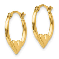 Madi K Kid's 14k Heart Hoop Earrings ,