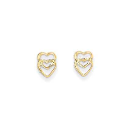 Madi K Kid's 14k Hearts Post Earrings ,