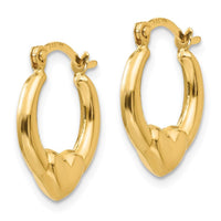 Madi K Kid's 14k Hollow Heart Hoop Earrings ,