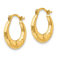 Madi K Kid's 14k Hollow X Hoop Earrings ,