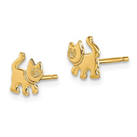 Madi K Kid's 14k Kitten Post Earrings ,
