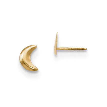 Madi K Kid's 14k  Moon Post Earrings ,