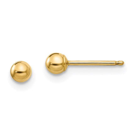 Madi K Kid's 14k Polished 3mm Ball Post Earrings ,