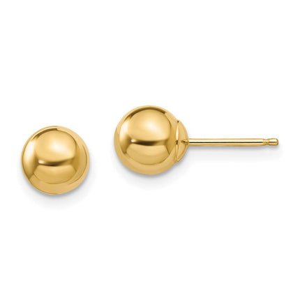 Madi K Kid's 14k Polished 6mm Ball Post Earrings ,