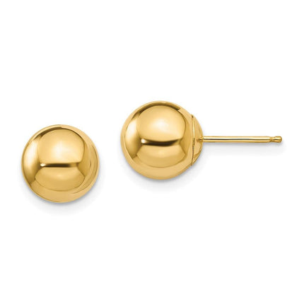 Madi K Kid's 14k Polished 8mm Ball Post Earrings ,