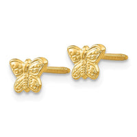 Madi K Kid's 14k Polished Butterfly Screwback Earrings ,