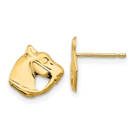 Madi K Kid's 14k Polished Horse Head Post Earrings ,