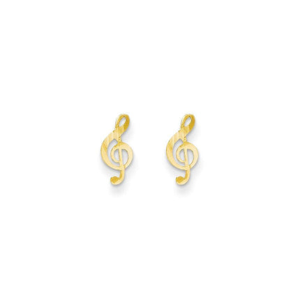 Madi K Kid's 14k Polished Musical Note Post Earrings ,