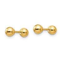 Madi K Kid's 14k Polished Reversible 4mm Ball Earrings ,