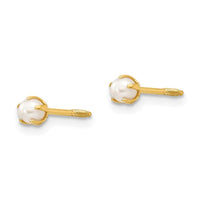 Madi K Kid's 14k  Reversible FW Cultured Pearl & Bead Earrings ,