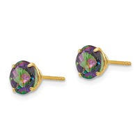 Madi K Kid's 14k Round Mystic Topaz 6mm Post Earrings ,