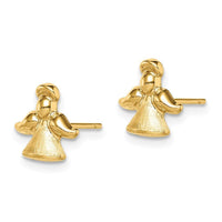 Madi K Kid's 14k Satin & Polished Angel Post Earrings ,