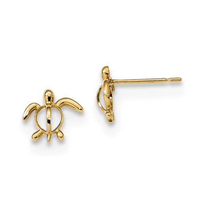 Madi K Kid's 14k Sea Turtle Post Earrings ,