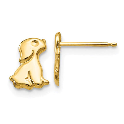 Madi K Kid's 14k Sitting Dog Post Earrings ,