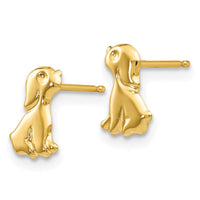 Madi K Kid's 14k Sitting Dog Post Earrings ,