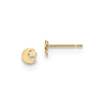 Madi K Kid's 14k Star and Moon Post Earrings ,