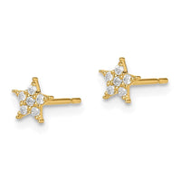 Madi K Kid's 14k  Star CZ Earrings ,