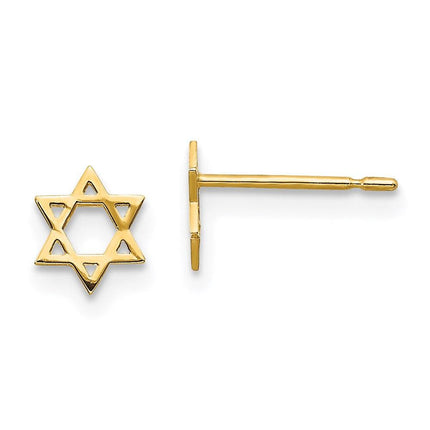 Madi K Kid's 14k   Star of David Post Earrings ,