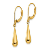 Madi K Kid's 14k  Teardrop Dangle Leverback Earrings ,