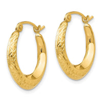 Madi K Kid's 14k Textured Hollow Hoop Earrings ,