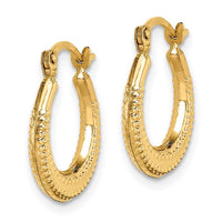 Madi K Kid's 14k Textured Hoop Earrings ,