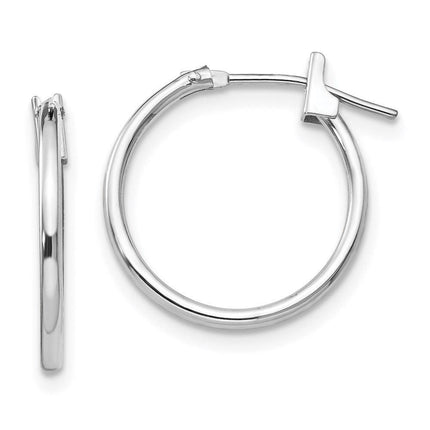 Madi K Kid's 14k White Gold 1.25mm Hoop Earrings ,