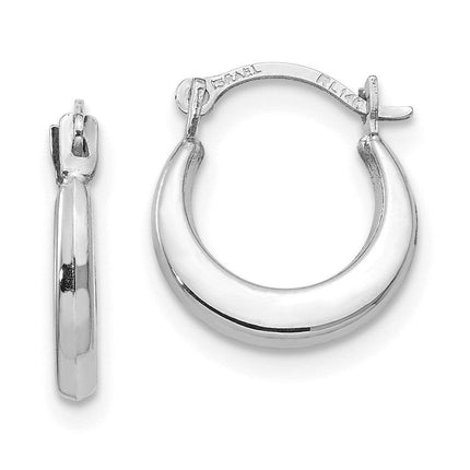 Madi K Kid's 14k White Gold 1.70mm Hoop Earrings ,