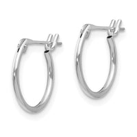 Madi K Kid's 14k White Gold  1mm Hoop Earrings ,