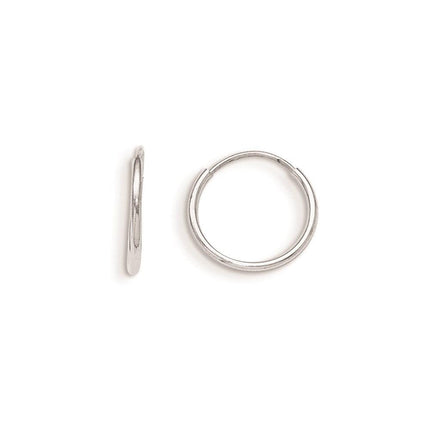 Madi K Kid's 14k White Gold Endless Hoop Earrings ,