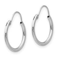 Madi K Kid's 14k White Gold Hoop Earrings ,