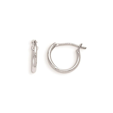 Madi K Kid's 14k White Gold Hoop Earrings ,