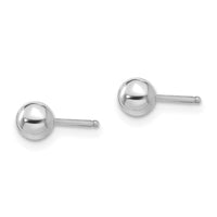 Madi K Kid's 14k White Gold Polished 4mm Ball Post Earrings ,