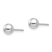 Madi K Kid's 14k White Gold Polished 5mm Ball Post Earrings ,