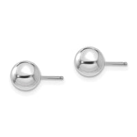 Madi K Kid's 14k White Gold Polished 6mm Ball Post Earrings ,