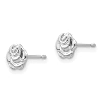 Madi K Kid's 14k White Gold  Polished Rose Post Earrings ,