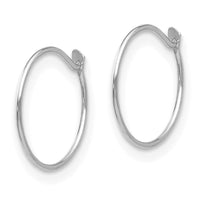 Madi K Kid's 14k White Gold Sm. Endless Hoop Earrings ,